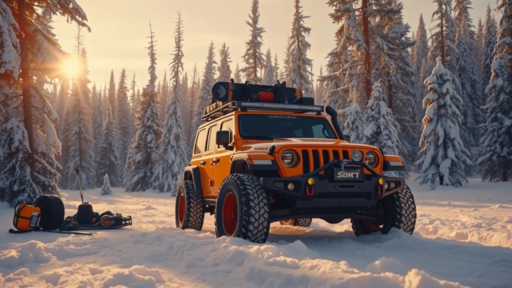 Winter off-roading safety adventures require specific gear.